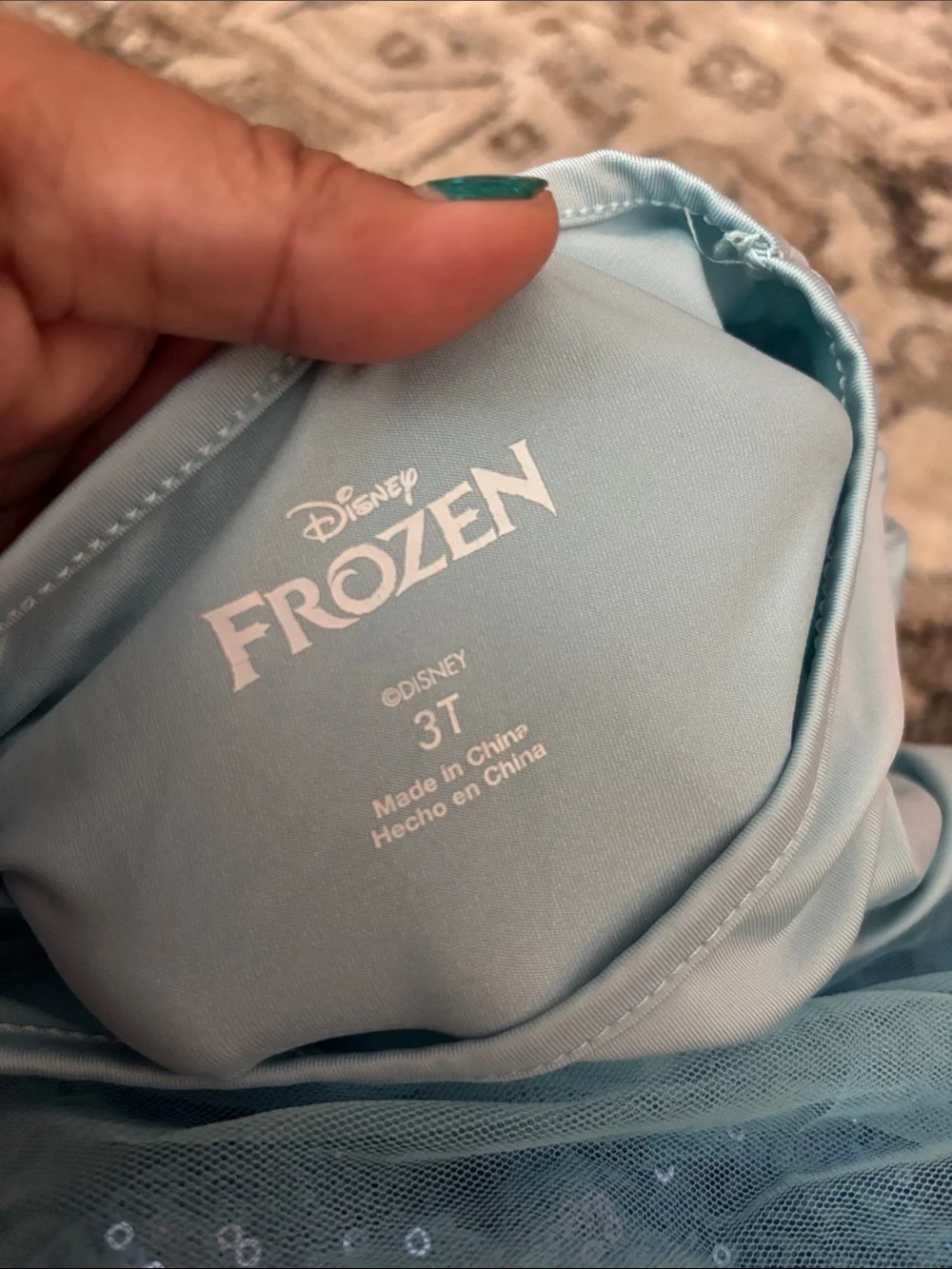 Disney Light Blue Elsa-Inspired Sparkle Tulle Dress